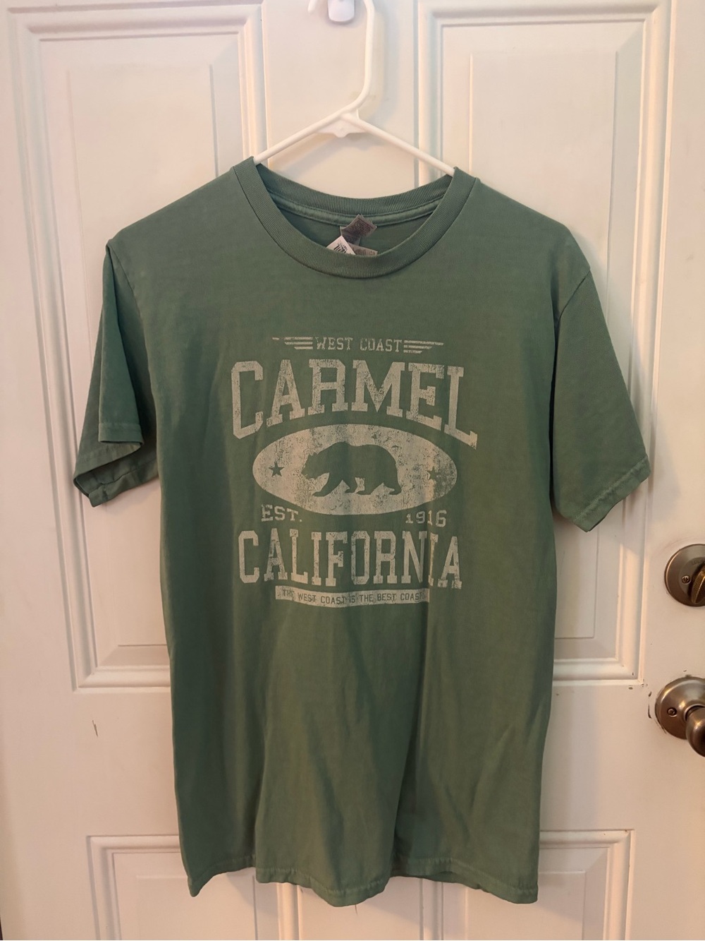 Gildan Carmel California Graphic Tee - Olive Green